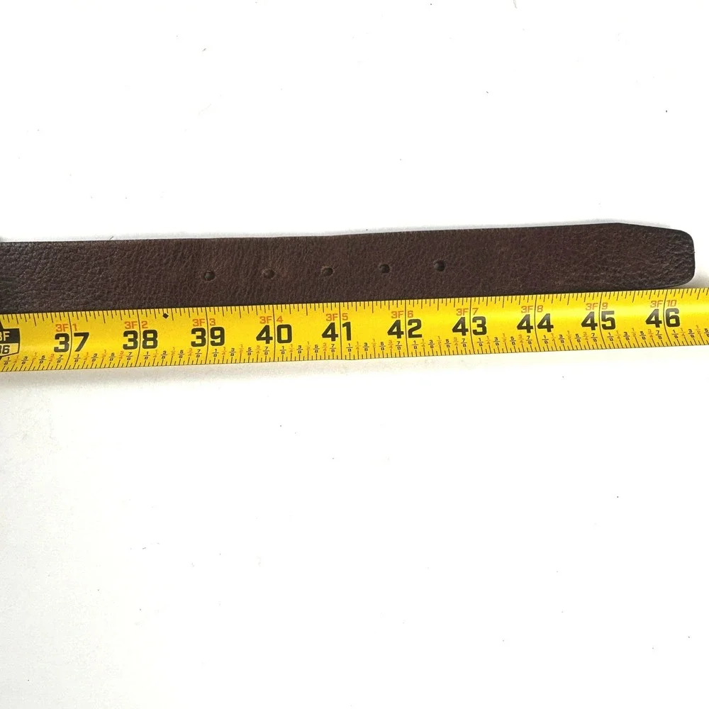 Dockers Leather Belt Mens 40 Brown Solid Brass Buckle Casual‎ Workwear Gorpcore